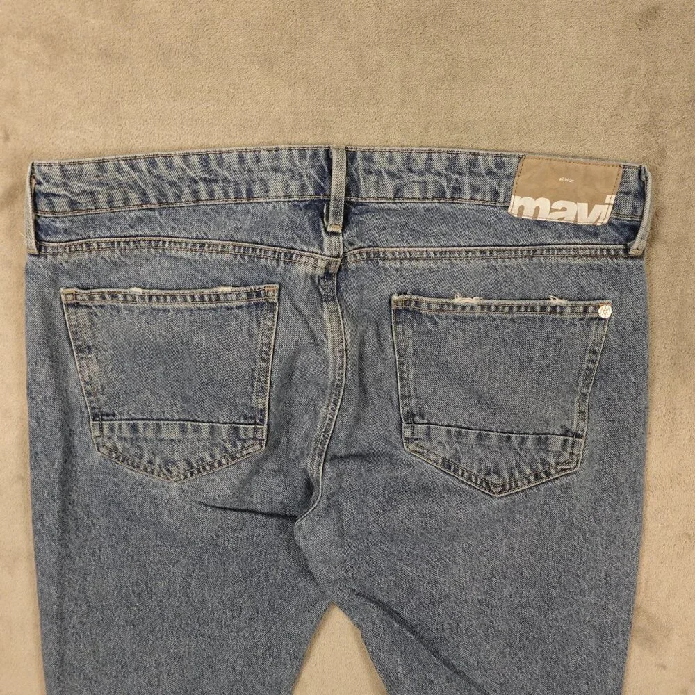 Mavi Jeans Jake Slim Leg Men's 34x32‎ Blue Denim Stonewash